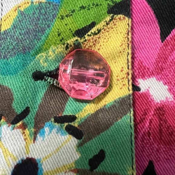 Jacket with Floral Print and Beading by Fiorlini International SZ L NWT - Picture 8 of 13